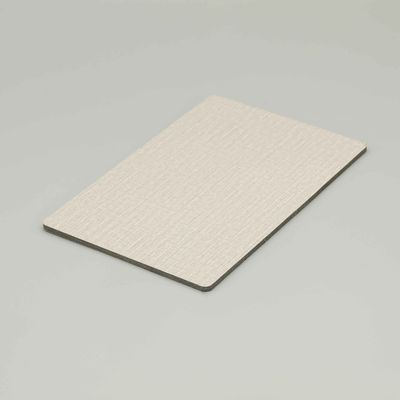 โรงแรมภายนอก สีเทาอ่อน PVDF อลูมิเนียมประกอบแผ่น 1.22 * 2.44m อลูมิเนียมประกอบแผ่นภายใน