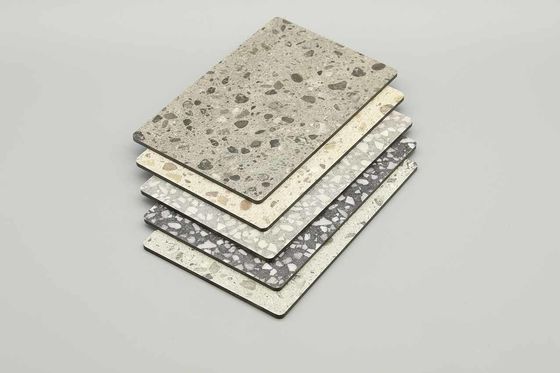 Terrazzo การโฆษณา มาร์บอร์ อลูมิเนียมผนังผสม อลูมิเนียมผนังผสมแผ่น