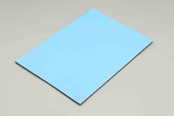 Sky Blue Indoor Acp Sheet การตกแต่งอาคาร 4MM ผนังภายนอก