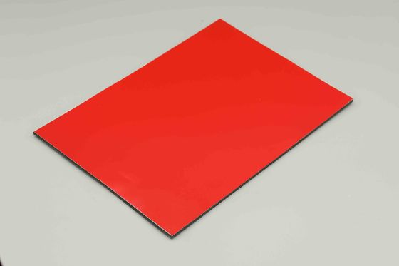 สีแดงของจีน PE อลูมิเนียมผนังผสม โรงงานทนทานต่อการกัดกร่อน Acp Sheet Outdoor