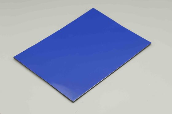 UVproof สีน้ําเงินเข้ม Pvdf อลูมิเนียมเคลือบ แผ่น Acp หนาเบา