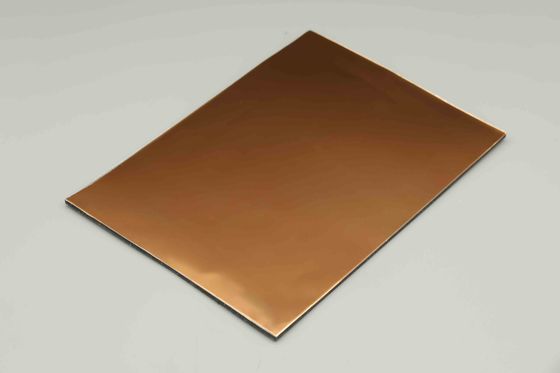 แผงคอมโพสิตอลูมิเนียมกระจกสะท้อนแสงสูงสำหรับด้านหน้าอาคาร ผู้ผลิตแผ่น ACP 4 มม
