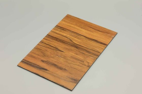 1220 X 2440 แผ่นผสมอัลลูมิเนียมไม้หนา 3MM,4MM และผิวเคลือบ HDPE