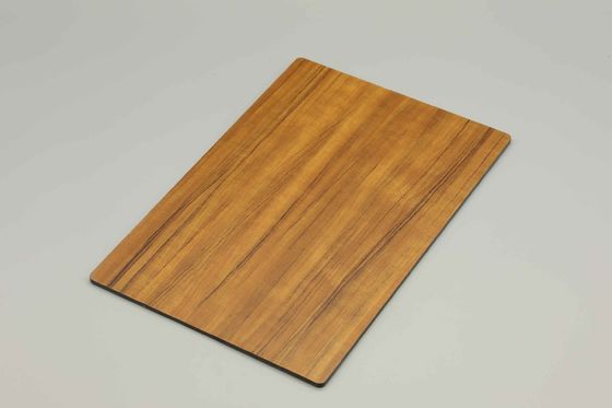 OEM ขนาด สีเทา ไม้ ปลาย Acp ใบ 1220MM X 2440MM ไม้เมล็ด Acm แพเนล