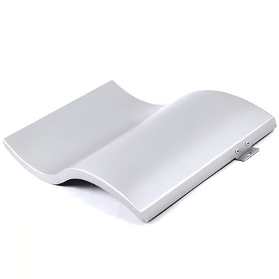 โครงสร้างหน้าผนังม่านม่านอัลลูมิเนียม Single Double Curves Veneer