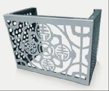 หมวกปิดสําหรับอุปกรณ์ภายนอก โครงการดอกไม้ Anti-multiple Erosion อลูมิเนียม หน้าผนัง anodized โครงการติดตั้งผนังภายนอกที่เคลือบกันสแตตติก